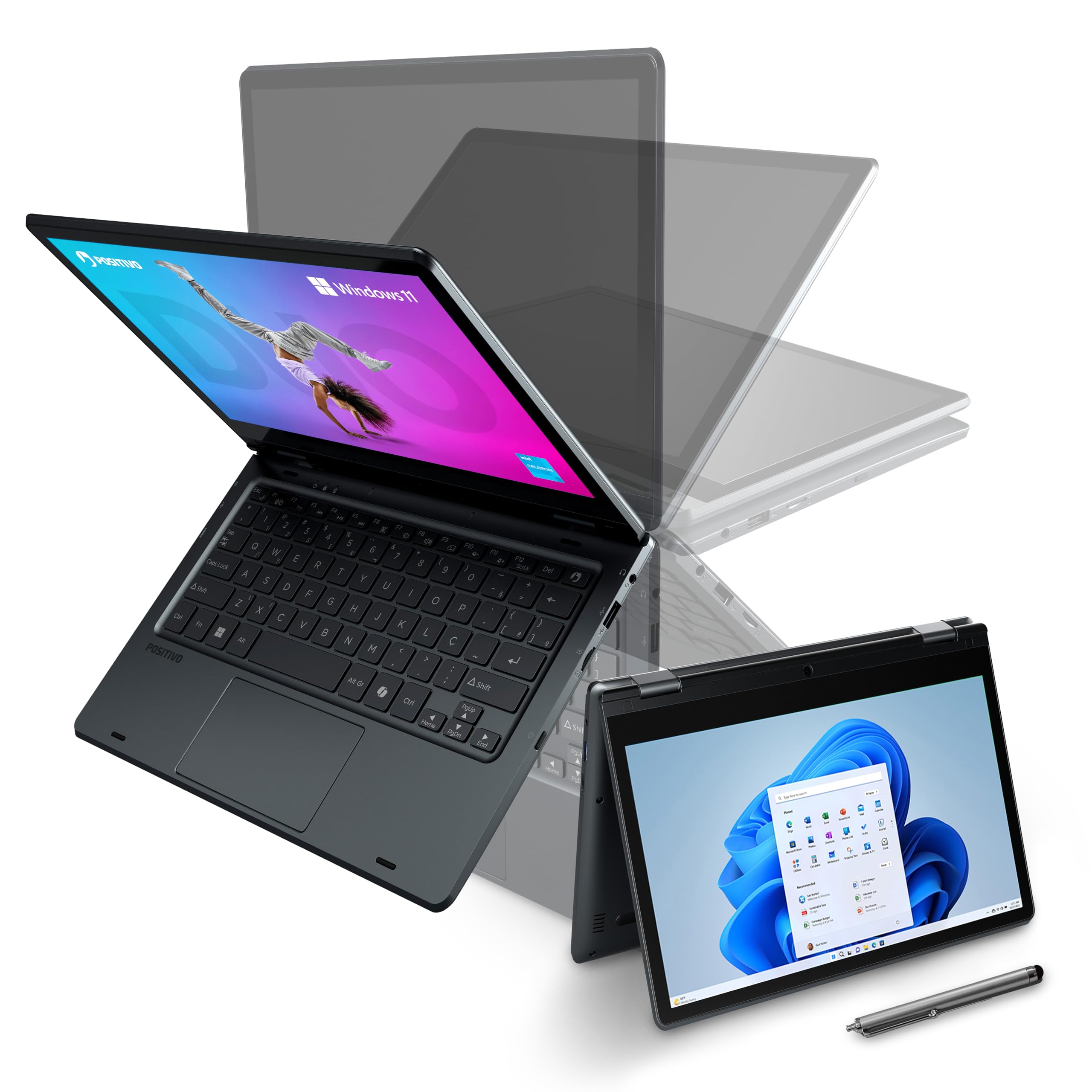 Notebook 2 em 1 Positivo Duo Intel Celeron N4500 8GB RAM 128GB de Notebook 2 em 1 Positivo Duo Intel Celeron N4500 8GB RAM 128GB de